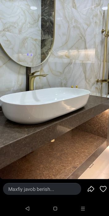 Санузел из искусственного камня