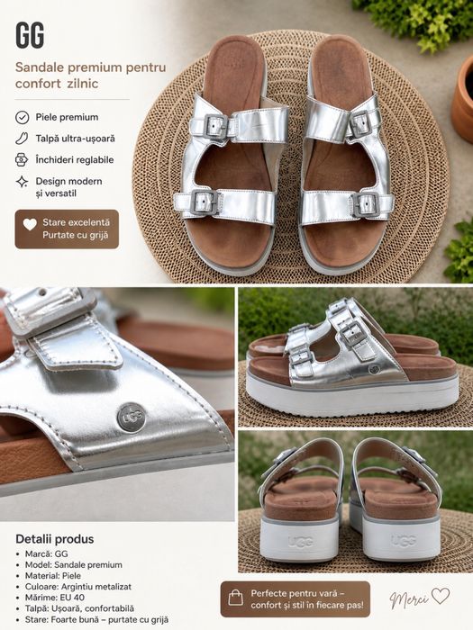 Saboti  piele  Ugg