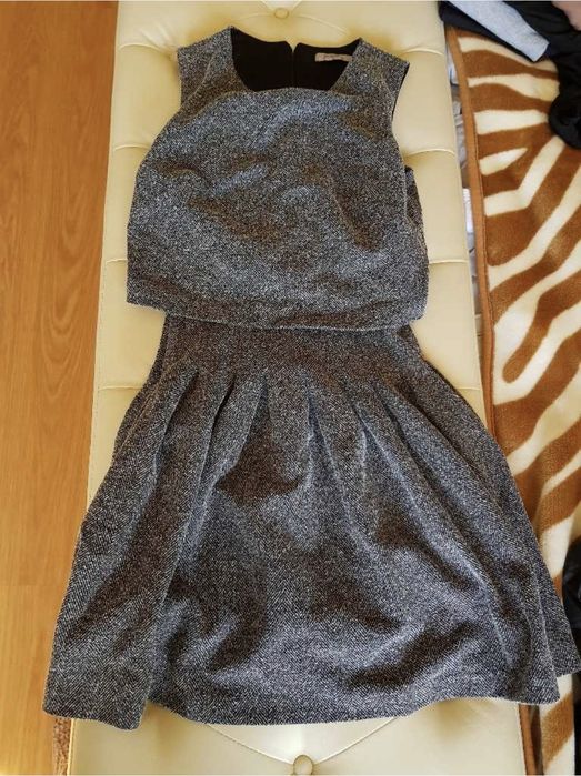 Сребриста рокля Bershka