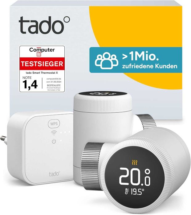 tado ° Termostat inteligent pentru radiator X - Kit de pornire cu Bridge X
