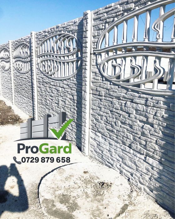 Gard din placi si Garduri din beton
