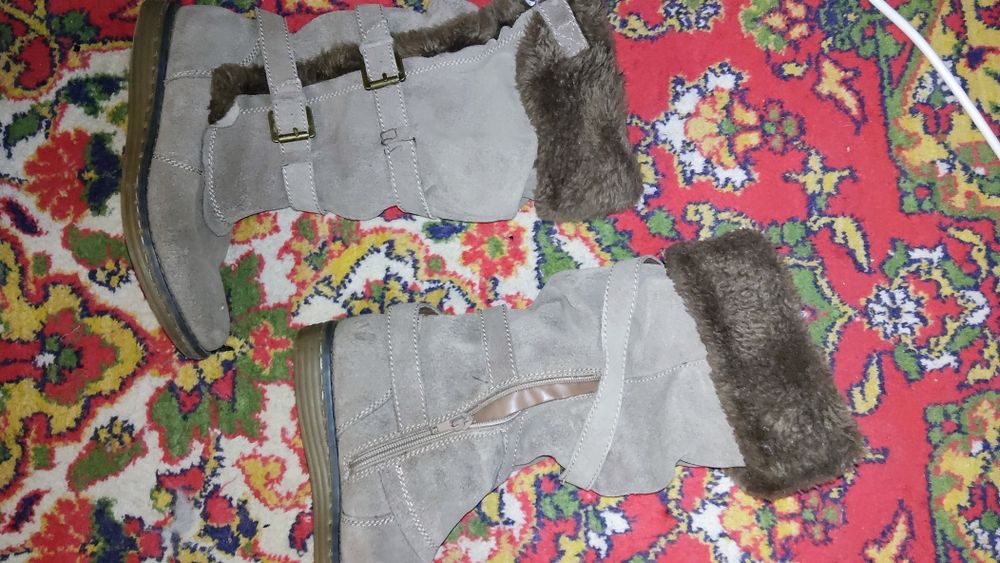 Замшевые утепление 35-36