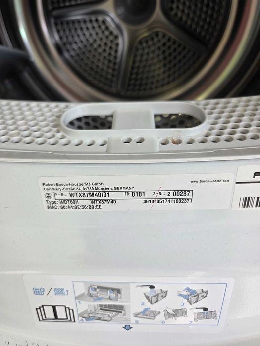 Сушилня Bosch WTX87M40