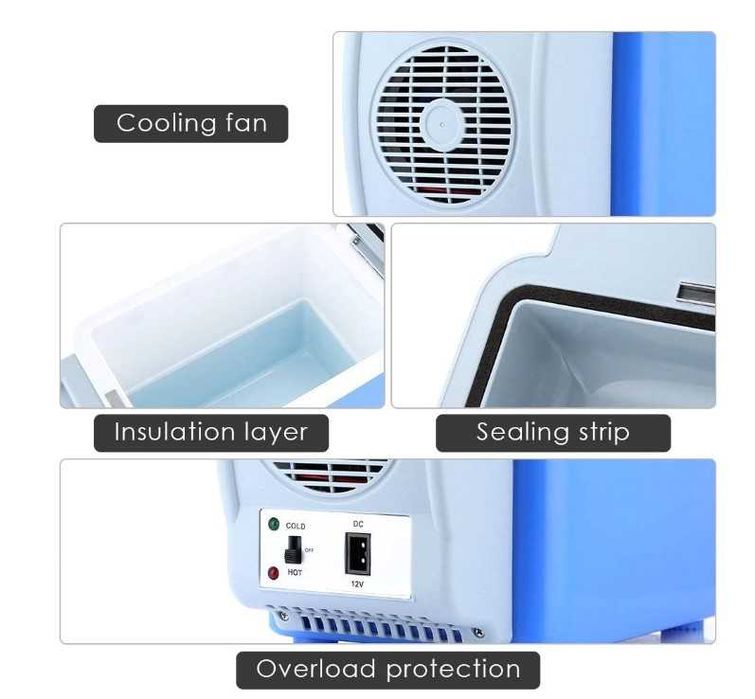 Мултифункционална  Хладилна чанта  за автомобил, каравана,  7.5л 12V