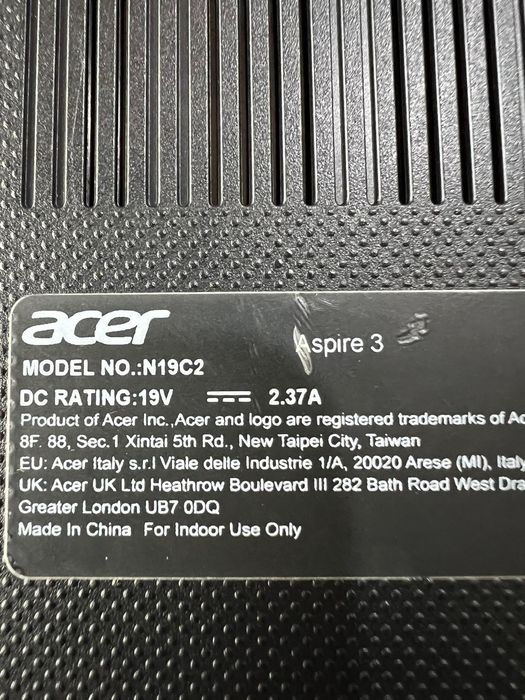 Laptop Acer Aspire 3 N19C2 Amanet BKG