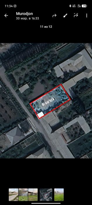 Уй сотилади.8 сотих. Газ сув свет бор. 4400 сотихи