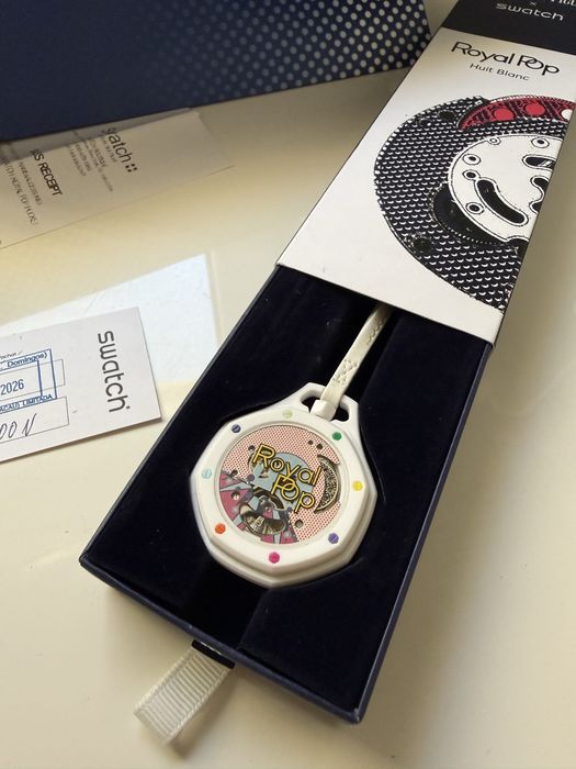 Swatch x AP Royal Pop Huit Blanc – оригинален, пълен комплект