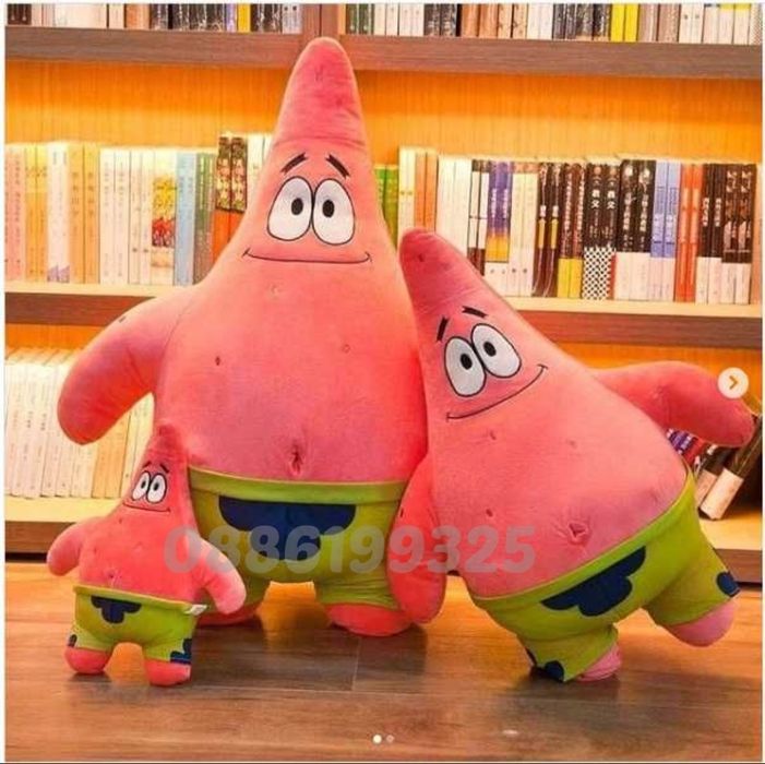 Плюшени играчки Спондж Боб и Патрик, 30 - 100см