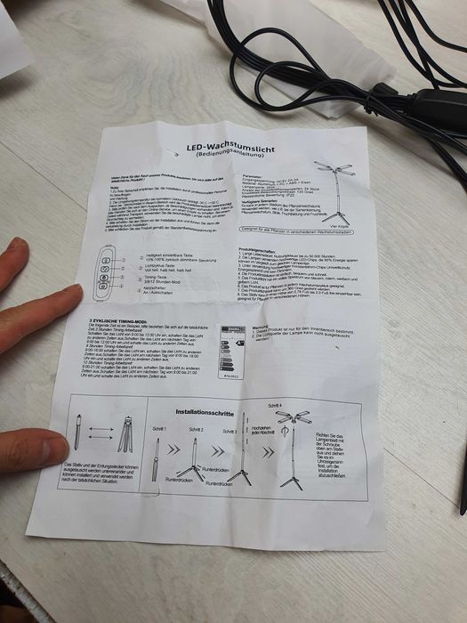 Лампа за Отглеждане на Растения или Животни LED GROW LIGHT zwd zm u04