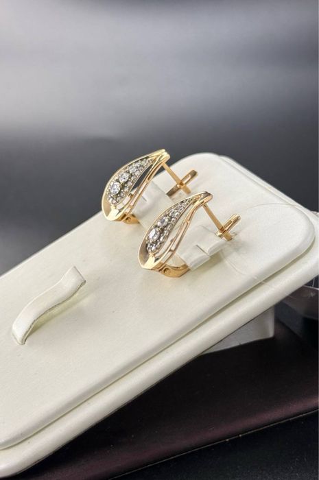 Золото 585  Серьги