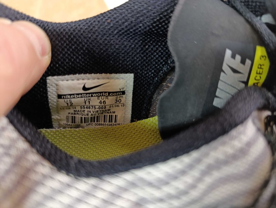 ''Nike Lunaracer+ 3''оригинални маратонки 46 номер