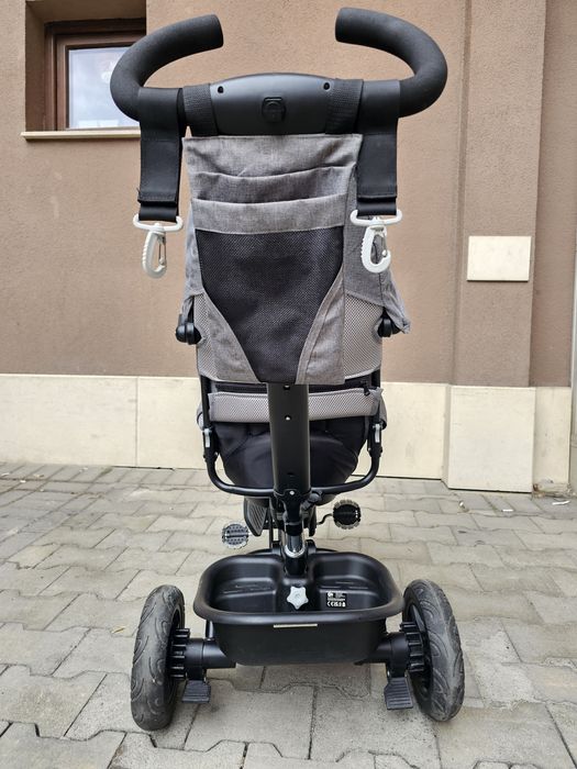 Kinderkraft триколка 5 в 1 Spinstep, сива
