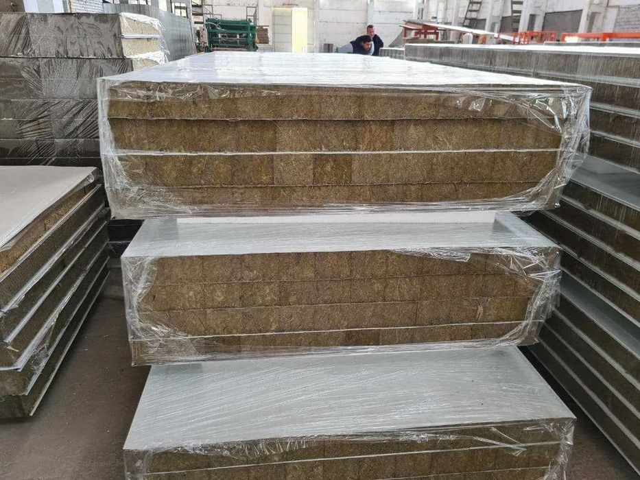 Панели с базальтовым утеплителем | Mineral paxta sendvich panellari