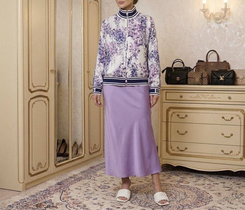 Шелковый бомбер D&G