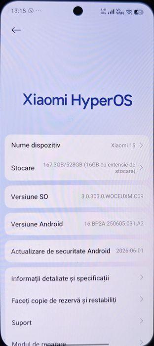 Xiaomi 15 Black - 512GB / 12GB RAM - Impecabil. Garanţi Nov 2027 + Bon, Folie & Husă

12GB RAM - Impecabil.

Garanţie Nov 2027 + Bon,

Folie & Husă