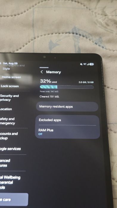 SAMSUNG Galaxy Tab A11 LTE X135 Gray 4G, 8.7 ", 128 GB, RAM 8 GB