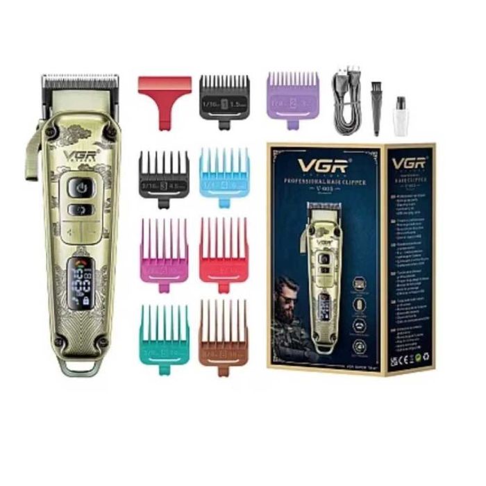 Акумулаторен тример VGR V-005, Mетален корпус, 8 приставки постригване