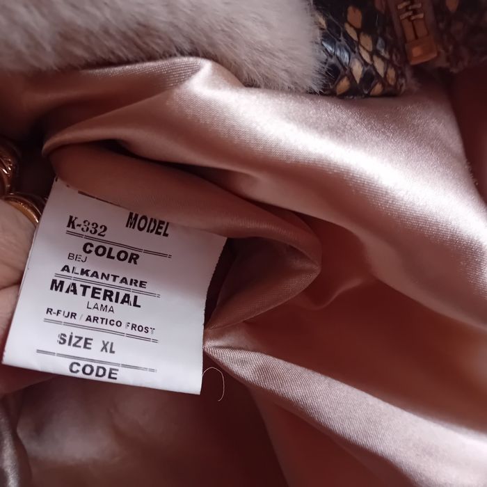 Дамско палто естествен косъм