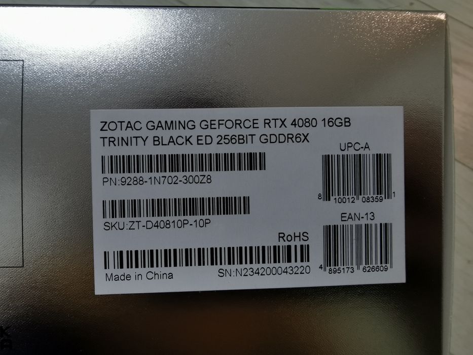 RTX 4080 16GB ZOTAC NOUĂ sigilata – sub 5070 Ti – BEST VALUE