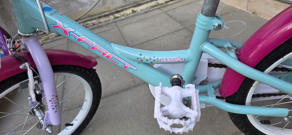 Bicicletă X Fact Unicorn, 16', pentru copii