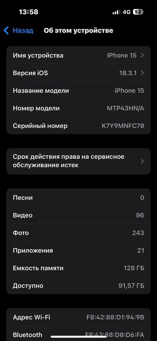 Айфон 15 в идеальном состоянии