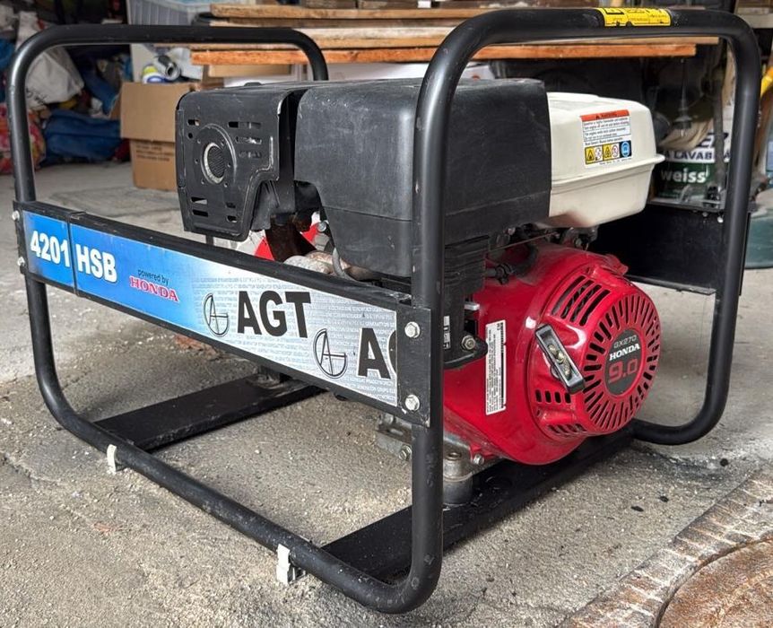 Generator curent pe benzină AGT HBS 4201 cu motor Honda 9.0CP 4,2kVA