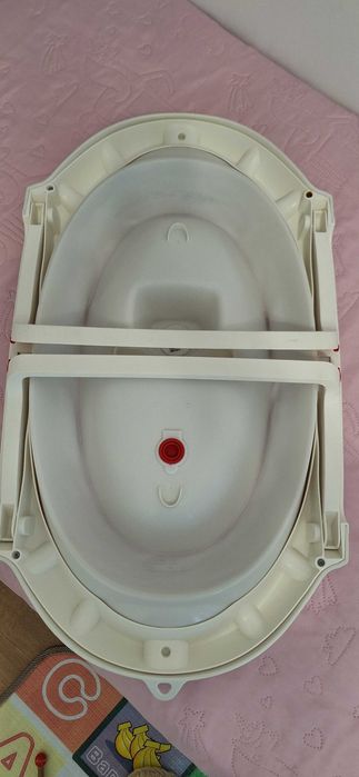 Сгъваема вана за къпане на бебе. Онда, Ok baby. Бяла. Използвана.