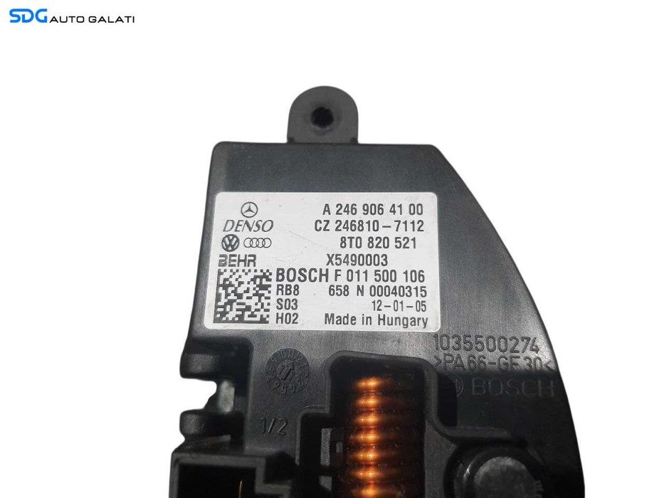 Releu Rezistenta Aeroterma Audi Q5 8R 2008 - 2017 Cod 8T0820521 A2469064100 1035500274 [N3069]