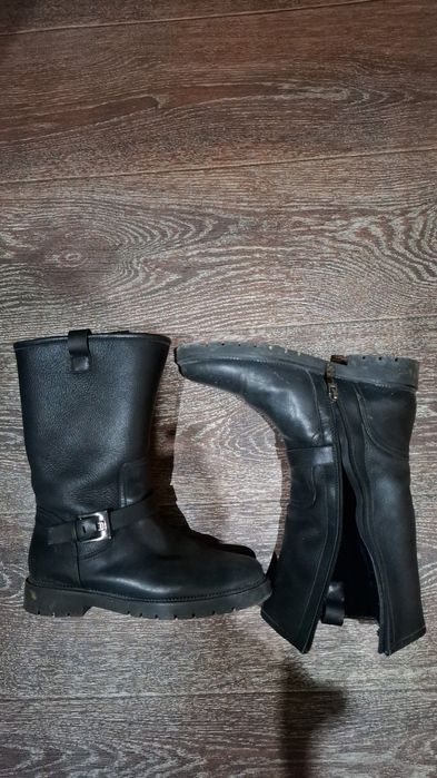 Сапоги женские зимние кожаные