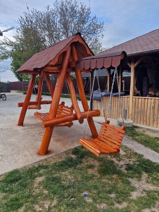 Balansoar leagăn balansor lemn masiv