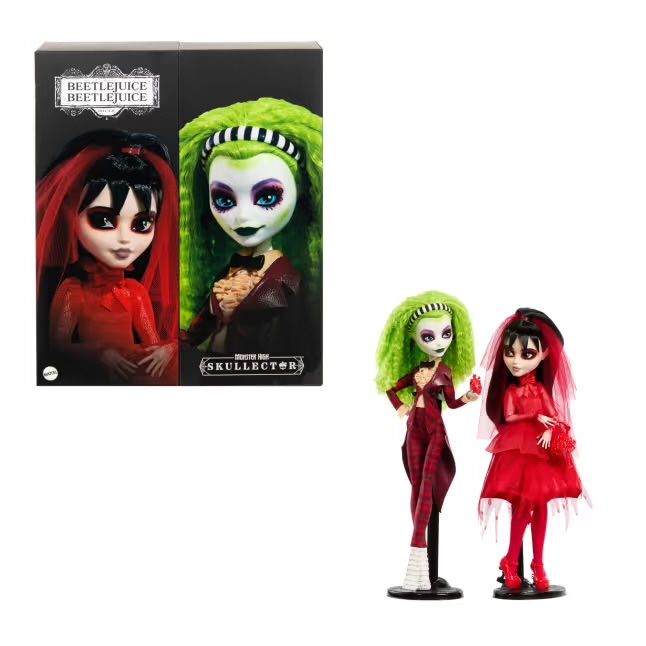 Monster High Skullector Beetlejuice Beetlejuice Doll 2-Pack