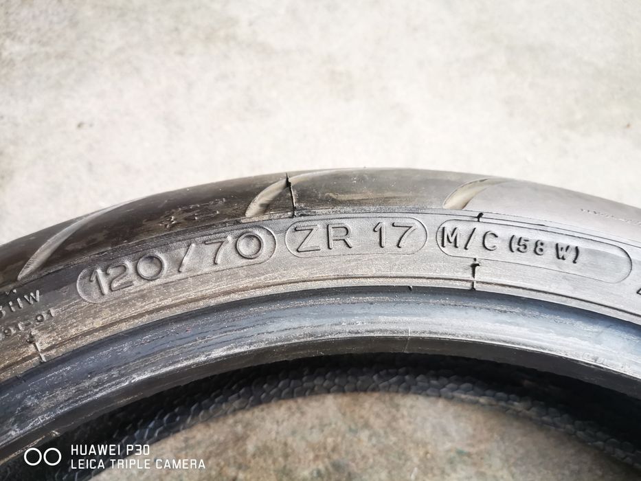 Michelin Pilot Power 120/70 ZR17 + 190/55 ZR17 – 530 км, DOT 2023