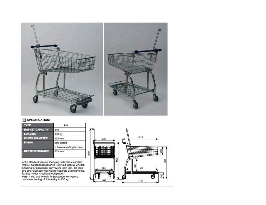Carucioare cosuri noi si  second hand