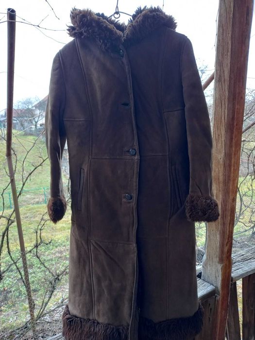 Cojoc alendelon piele si blana naturala nou