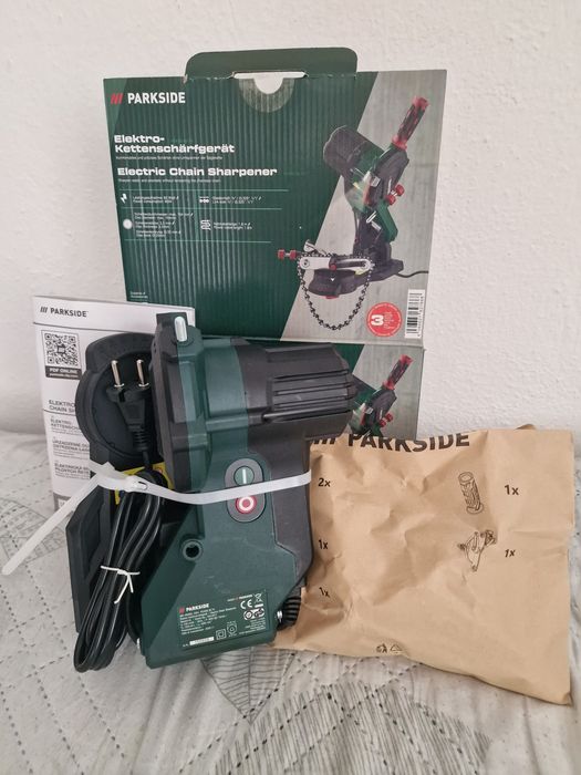 Ново PARKSIDE Електрическа маина за  заточва Вериги 3 г Гаранциа