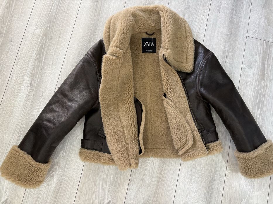 Zara Яке в кафяво и каракул