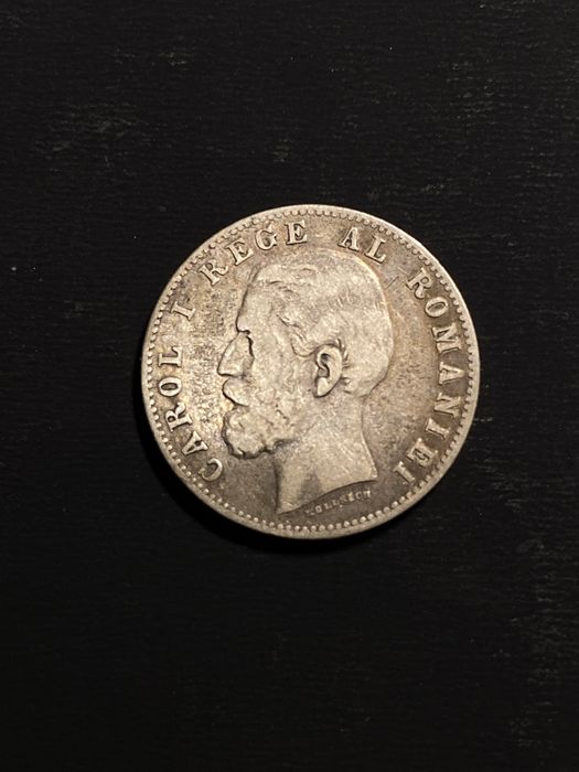 Monedă 50 bani 1884 Carol I / Rară