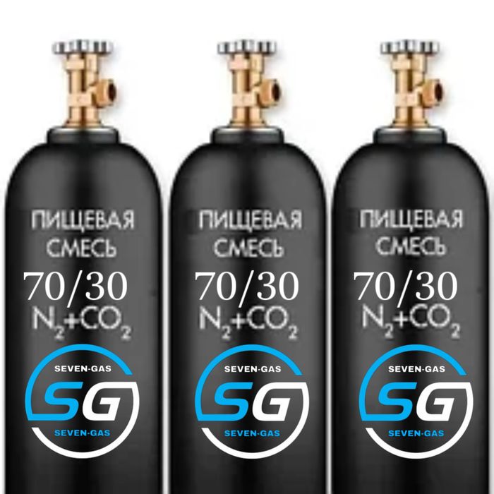 Азот+Углекислый газ(N2-70/30-Co2) пищевая смесь