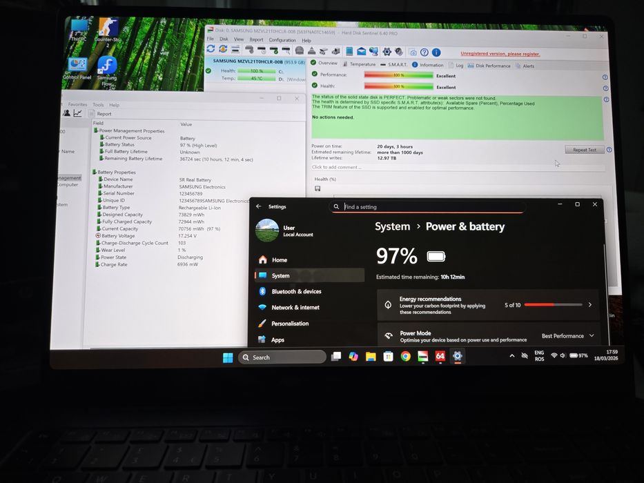 Laptop Samsung galaxy Book 3 / i9 / rtx 4070