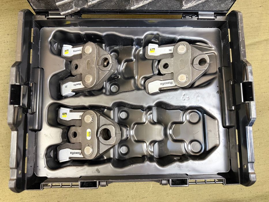 Viega Raxofix / Raxinox Оригинални пресови челюсти 16 / 20 / 25 mm + Sortimo куфар