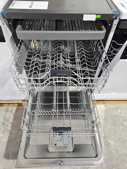 Cecotec Dishwasher 60 cm-Freestanding Bolero Aguazero 6700 Dark B, Energy Efficient, Inverter Plus Motor, XXL, Third Compartment, Turbo Dry+