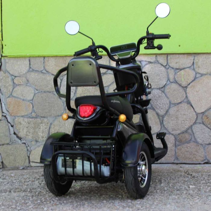 Двуместна електрическа триколка MaxMotors Pudding GRAY,1800W-48V-20Ah