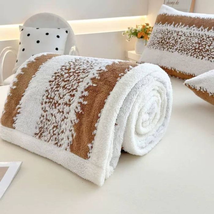 Плед барашка тёплый зимний доставка бесплатно