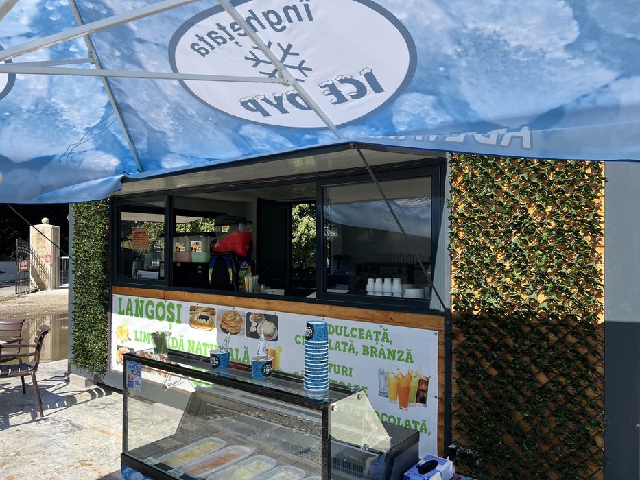 Container comercial 3x6 m – Food Truck / Fast-Food / Cofetărie – 7.500 €