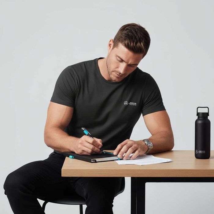 Mercedes-AMG F1 A5 Notebook & Pen - Оригинален бележник + химикал