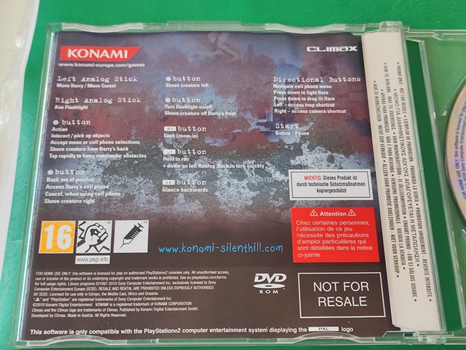Игра за пс2 Silent Hill shattered memories sony playstation ps2