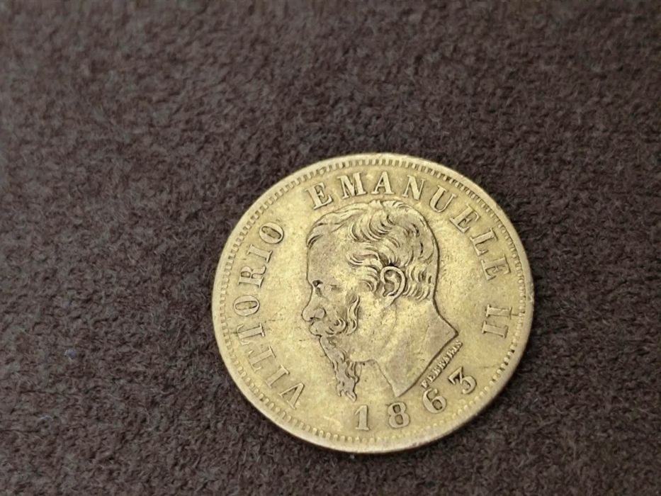 10 златни лири Крал Виктор Емануил II