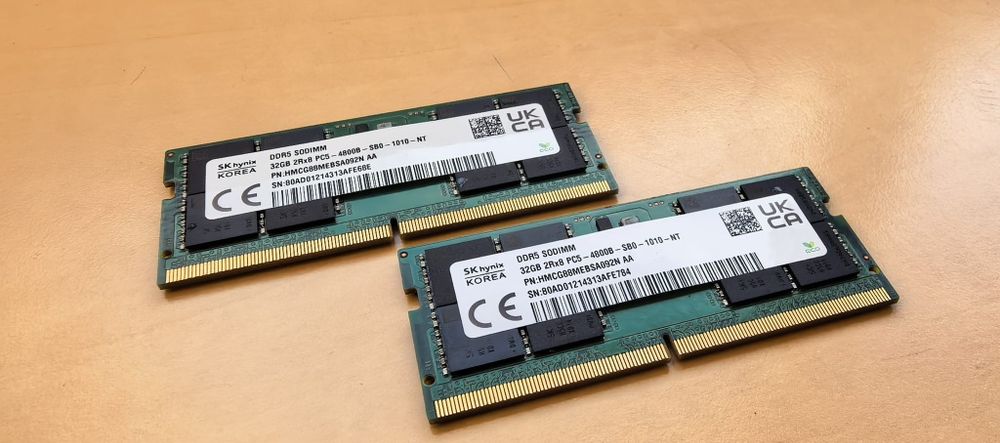 Memorie RAM Laptop 64GB DDR5_KIT 2x32GB_4800Mhz SK HYNIX // Absolut NOI