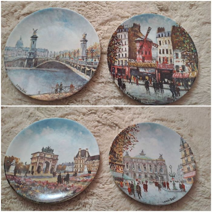 Farfurii decorative Limoges editie limitata pictate manual