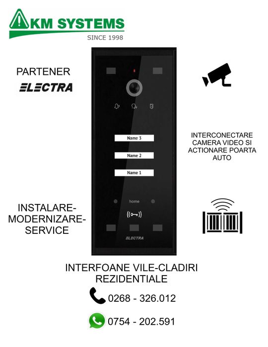 VIDEOINTERFOANE INTELIGENTE case - vile - rezidentiale